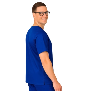 Bluza chirurgiczna męska chabrowa roz. 3XL